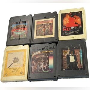 Vintage music eight track tapes mixed artist